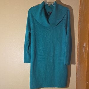 Alfani Teal Cowl Neck Sweater
